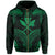 Polynesian Kanaka Shark Turtle Manta Ray Map of Hawaii Zip Hoodie Green - Polynesian Pride
