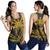 Hawaii Kanaka Polynesian Football Jersey Racerback Tank - Grey And Yellow - Bernice Style - AH Grey - Polynesian Pride