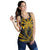 Hawaii Kanaka Polynesian Football Jersey Racerback Tank - Grey And Yellow - Bernice Style - AH - Polynesian Pride