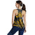 Hawaii Kanaka Polynesian Football Jersey Racerback Tank - Grey And Yellow - Bernice Style - AH - Polynesian Pride