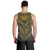 Hawaiian Kanaka Map Football Jersey Men's Tank Top - Grey And Yellow - Roger Style - AH - Polynesian Pride