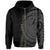 Hawaii Polynesian Zip Hoodie In My Heart Ryan Style Grey - Polynesian Pride