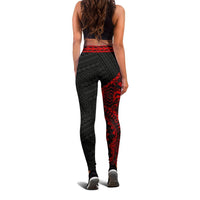 Niue Uga Leggings (Red) A6 - Polynesian Pride