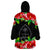 Guam Polynesian Black Hibiscus Wearable Blanket Hoodie LT9 - Polynesian Pride