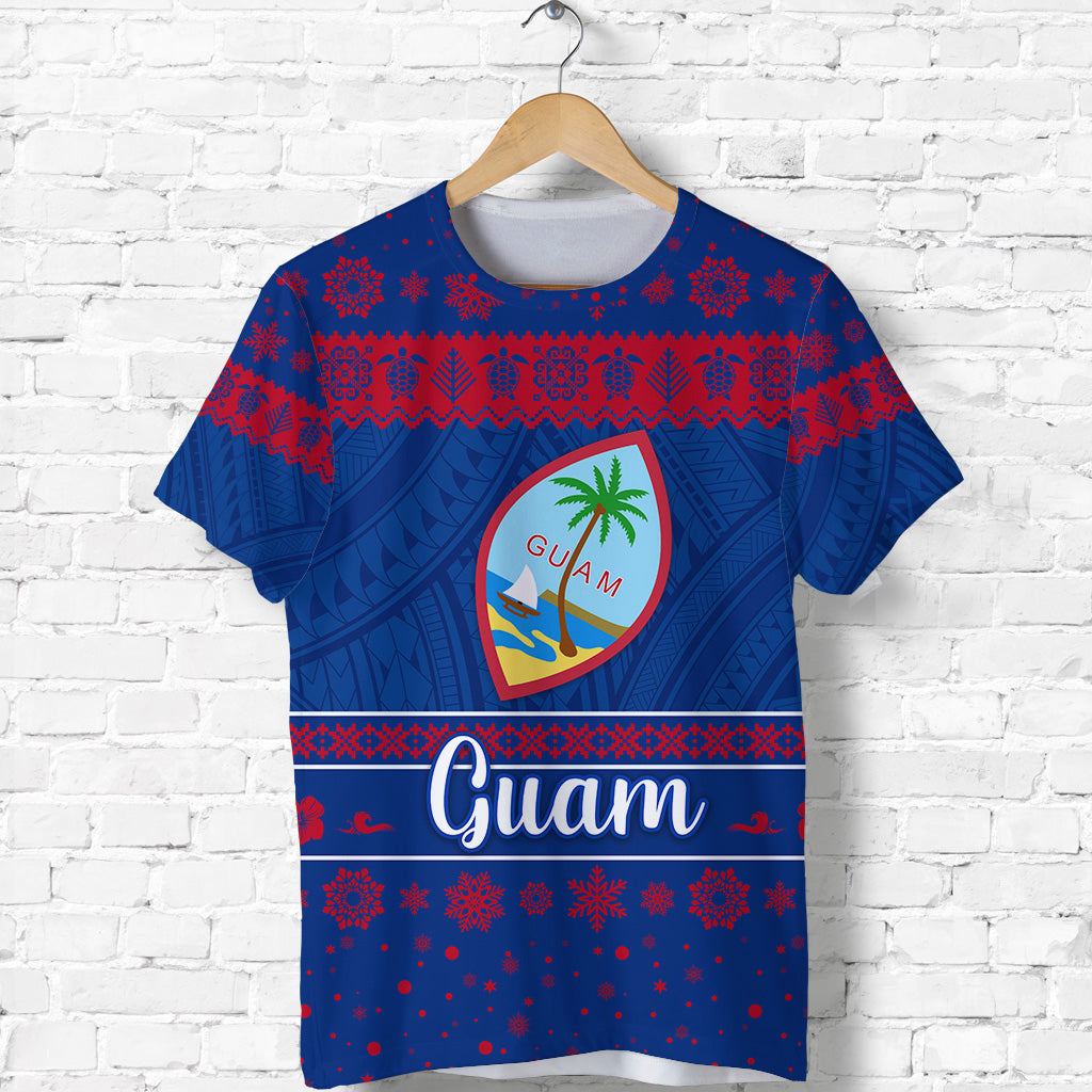 Custom Guam Christmas T Shirt Simple Style LT8 - Polynesian Pride