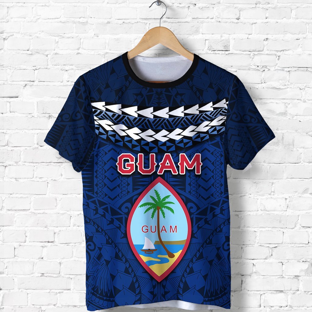 Guam Polynesian T Shirt Vibes Version Unisex Blue - Polynesian Pride
