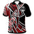 Guam Polo Shirt Tribal Flower Special Pattern Red Color Unisex Red - Polynesian Pride