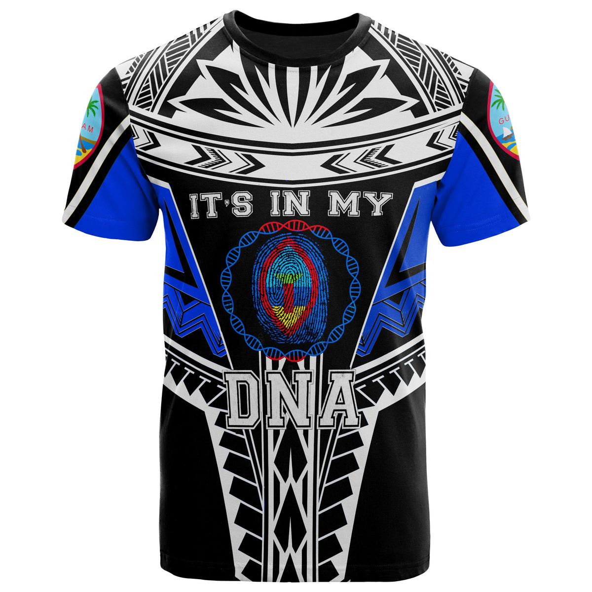 Guam T Shirt Its In My DNA Blue Color Unisex Blue - Polynesian Pride