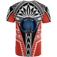 Guam T Shirt Its In My DNA White Red Color - Polynesian Pride