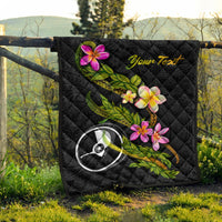 Yap Polynesian Custom Personalised Quilt - Plumeria Tribal - Polynesian Pride