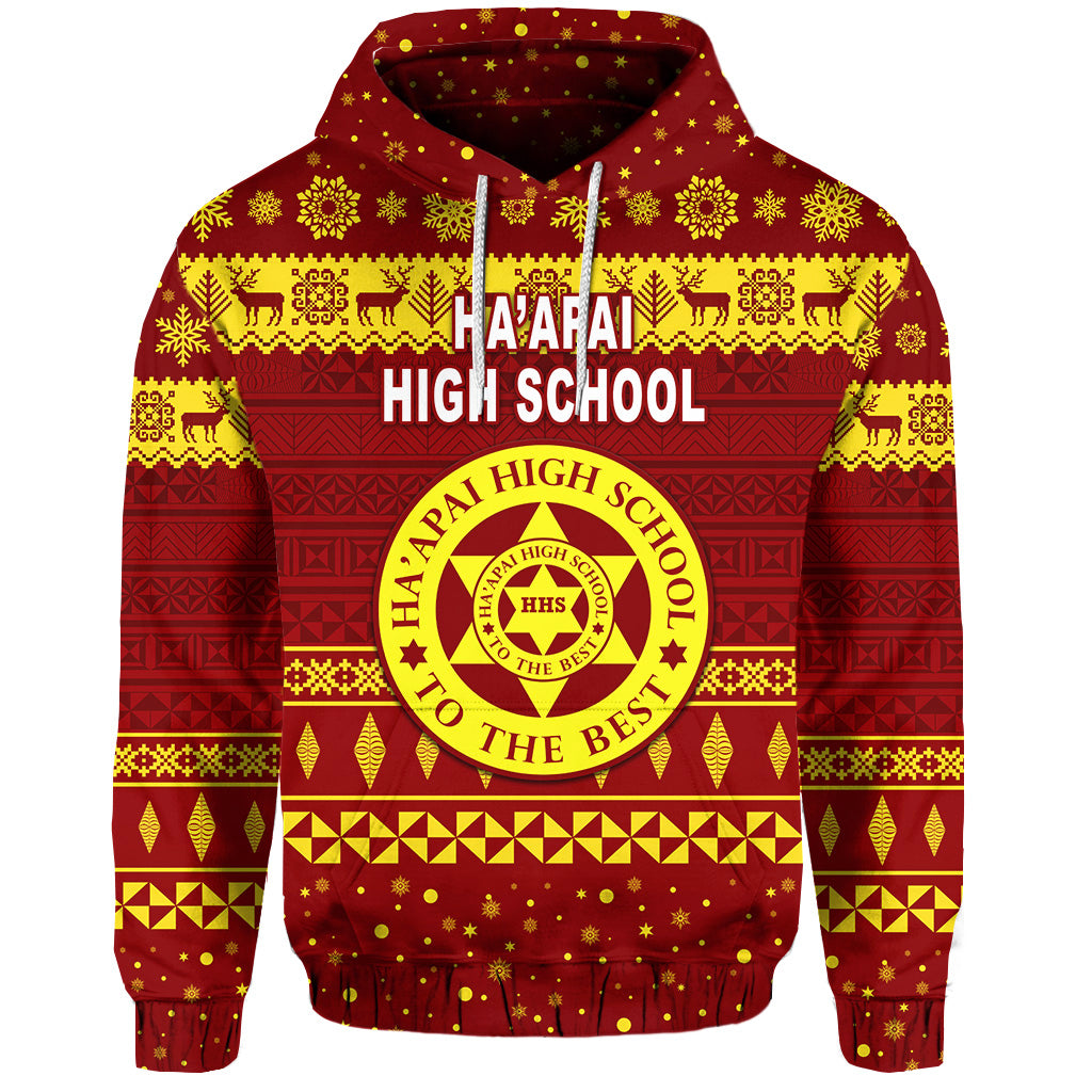 Haapai High School Christmas Hoodie Simple Style LT8 - Polynesian Pride