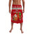 Hawaii Christmas Lavalava Santa Claus Surfing Simple Style Red LT8 Red - Polynesian Pride