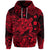 Custom Hawaii Turtle Polynesian Hoodie Plumeria Flower Unique Style Red LT8 - Polynesian Pride