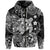 Custom Hawaii Turtle Polynesian Zip Hoodie Plumeria Flower Unique Style Black LT8 - Polynesian Pride