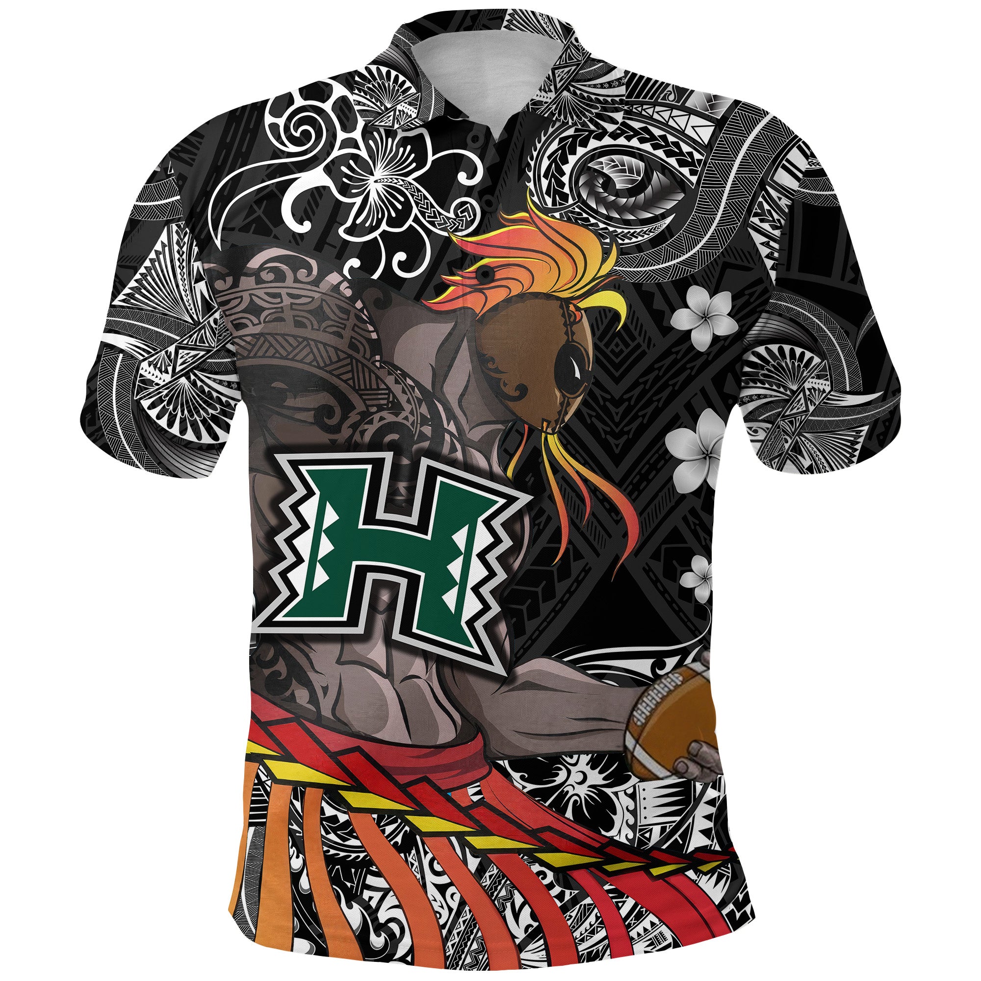 Custom Hawaii Warriors Polynesian Polo Shirt Unique Style Black LT8 - Polynesian Pride