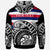 Hawaii Custom Hoodie Ethnic Style With Round Black White Pattern - Polynesian Pride