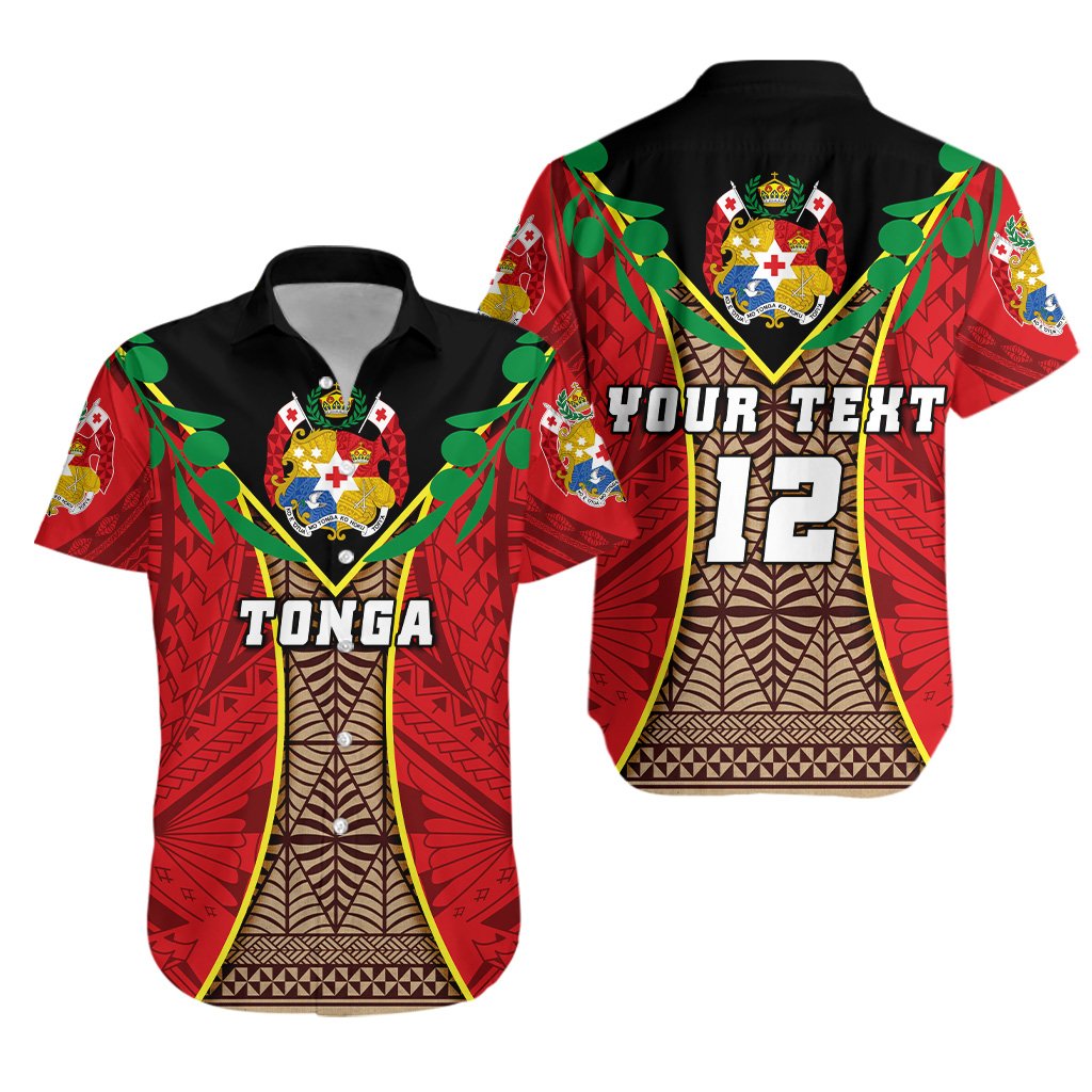 (Custom Personalised) Tonga Rugby Hawaiian Shirt Style Gown Unisex Red - Polynesian Pride