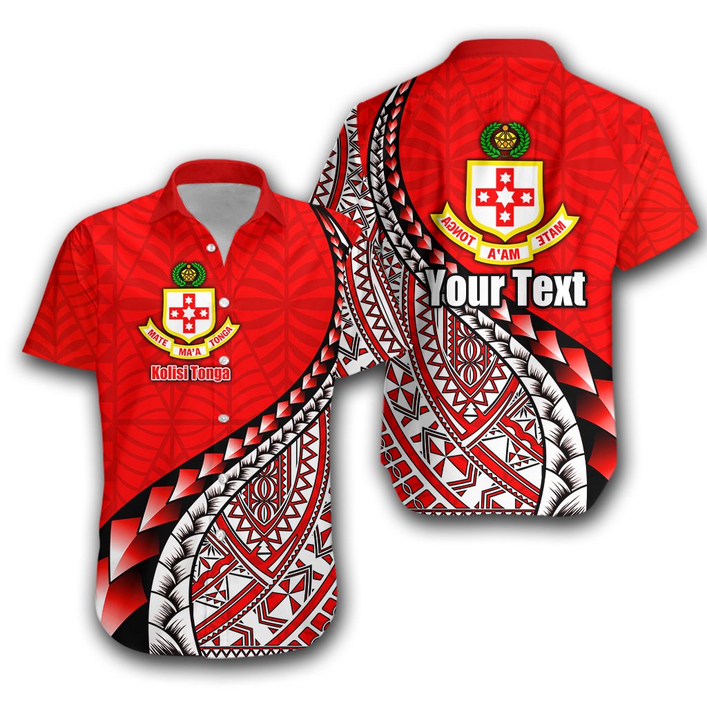 (Custom Personalised) Kolisi Tonga Hawaiian Shirt Mate Ma'a Tonga Polynesian Free Style Unisex Red - Polynesian Pride