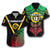 (Custom Personalised) Vanuatu Rugby Hawaiian Shirt Armor Style Unisex Black - Polynesian Pride