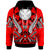 Hawaii Hoodie Tribal Sun Tattoo Red Color Unisex Red - Polynesian Pride