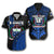 (Custom Personalised) American Samoa Rugby Hawaiian Shirt Armor Style Unisex Black - Polynesian Pride