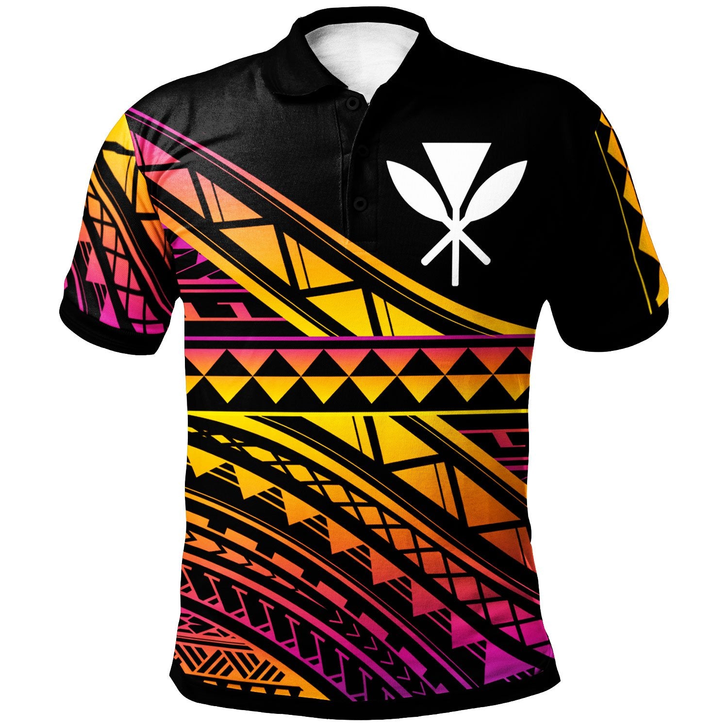 Hawaii Custom Polo Shirt Special Polynesian Ornaments Unisex Black - Polynesian Pride