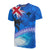 Hawaii All Over T Shirt Hawaii Flag Kanaka Maoli Maui Island Unisex Blue - Polynesian Pride