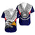 American Samoa Matching Dress and Hawaiian Shirt Bald Eagle with Polynesian Pattern LT9 - Polynesian Pride