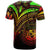 Hawaii T Shirt Reggae Color Cross Style - Polynesian Pride