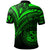 Hawaii Polo Shirt Green Color Cross Style - Polynesian Pride