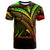 Hawaii T Shirt Reggae Color Cross Style Unisex Black - Polynesian Pride