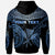 Hawaii Custom Hoodie Unique Serrated Texture Blue - Polynesian Pride