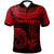 Hawaii Polo Unique Serrated Texture Red Unisex Red - Polynesian Pride