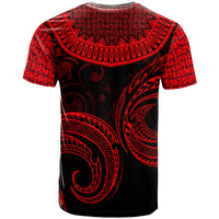 Hawaii Custom T Shirt Unique Serrated Texture Red - Polynesian Pride