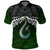 New Zealand Maori Polo Shirt, Poutama Hei Matau Paua Shell Golf Shirt Unisex Black - Polynesian Pride