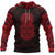 Hei Tiki Maori Tattoo All Over Hoodie Red Unisex Red - Polynesian Pride