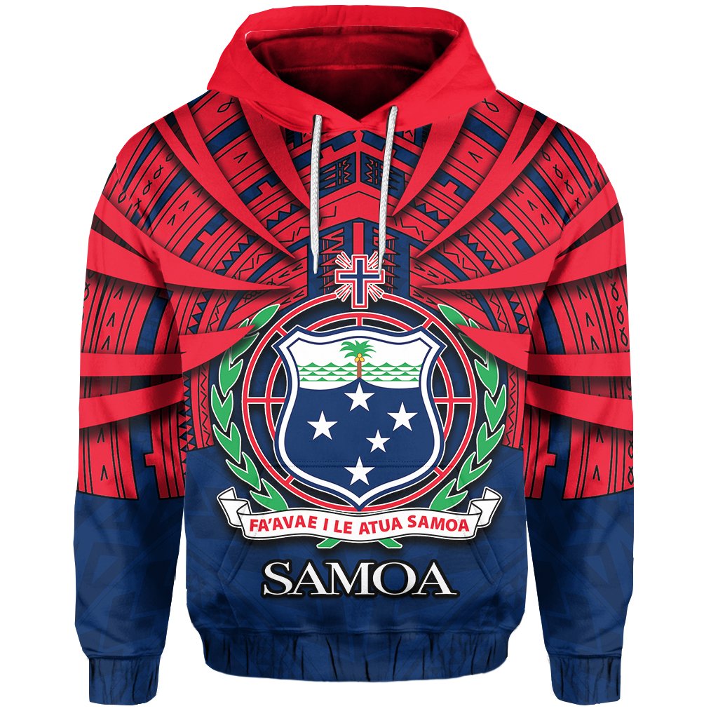 Vibe Hoodie Samoa Hoodie Special Polynesian No.1 Unisex Red - Polynesian Pride