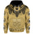 Samoa Independence Day Tribal Tattoo Coat of Arms Hoodie No.2 LT6 Gold - Polynesian Pride