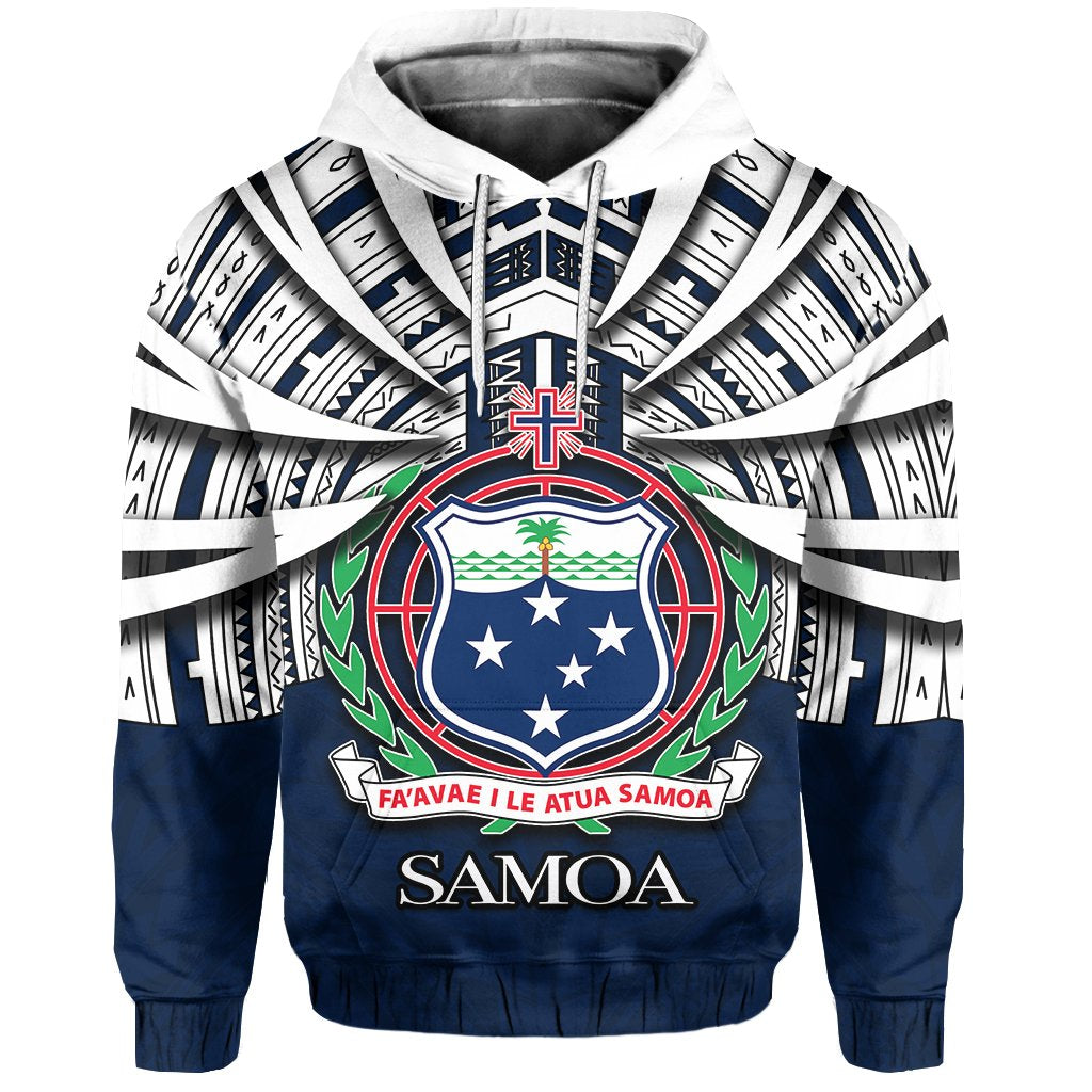 Vibe Hoodie Samoa Hoodie Special Polynesian No.4 Unisex Blue - Polynesian Pride