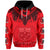 Samoa Independence Day Tribal Tattoo Coat of Arms Hoodie No.1 LT6 Red - Polynesian Pride