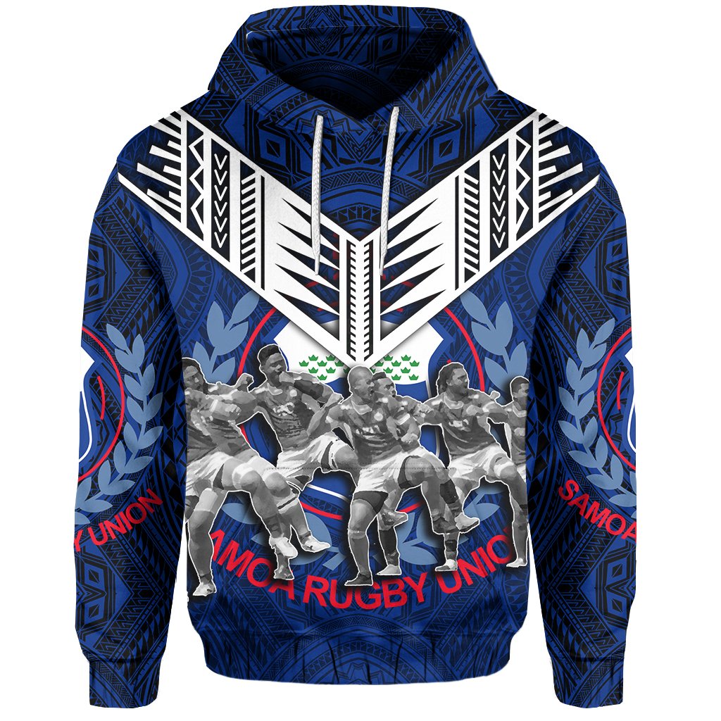 Samoa Hoodie Siva Tau Unisex Blue - Polynesian Pride