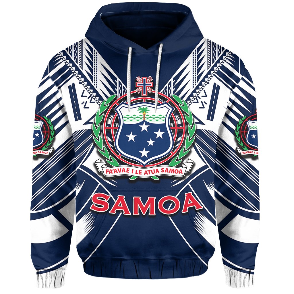 Vibe Hoodie Samoa Hoodie Unisex Blue - Polynesian Pride