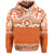 Custom Tailulu College Hoodie Tonga Patterns Unisex Orange - Polynesian Pride