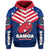 Manu Samoa Rugby Hoodie Unisex Blue - Polynesian Pride