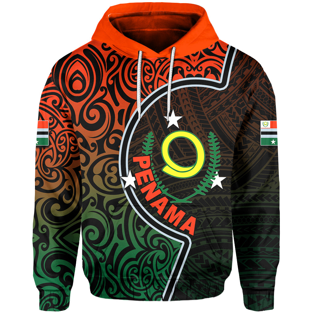 Custom Penama Province Hoodie of Vanuatu Polynesian Flag Color LT6 Unisex Red - Polynesian Pride