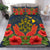 Hawaii Turtle Map Hibiscus Polynesian Bedding Set - Heri Style AH Blue - Polynesian Pride