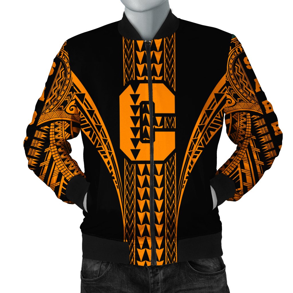 Hawaii Bomber Jacket - James Campbell High Bomber Jacket AH Black Unisex - Polynesian Pride