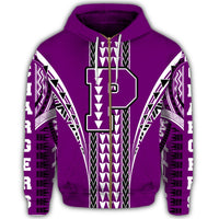 Hawaii Hoodie Pearl City High Zip Hoodie - Polynesian Pride