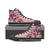 Hawaii Pink Hibiscus Falling Petals High Top Shoes - Glamour Style - AH - Polynesian Pride