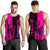 Hawaii King Polynesian Men's Tank Top - Lawla Style Pink - AH Pink - Polynesian Pride